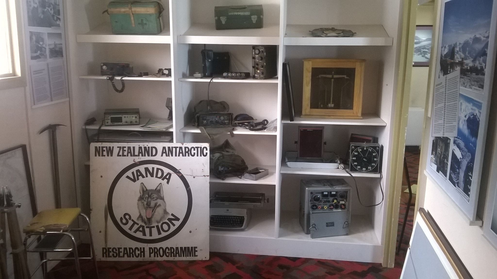 Old radio receivers inside the hut. Photo / Jamie Morton
